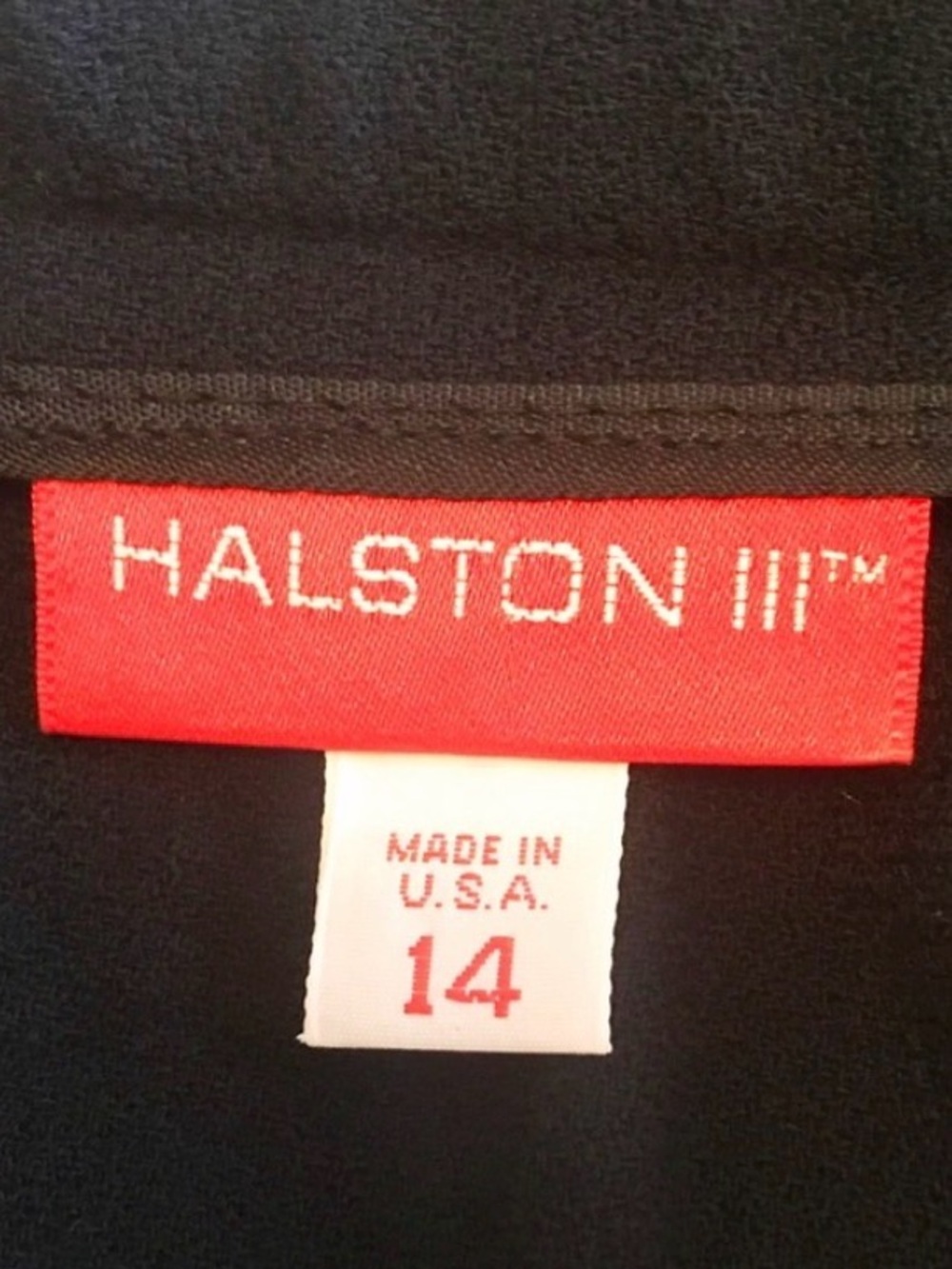 Halston -vintage 80s - 100% wool Black Wrap Skirt- lined - Picture 2 of 5